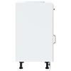 vidaXL Kitchen Base Cabinet Kalmar High Gloss White Engineered Wood
