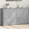 vidaXL Sideboards 2 pcs Concrete Grey 60x31x70 cm Engineered Wood