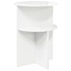 vidaXL Side Table High Gloss White &Oslash; 39.5 x 55 cm Engineered Wood