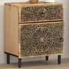 vidaXL Bedside Cabinet 50x33x60 cm Solid Wood Mango