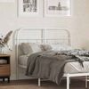 vidaXL Metal Replace Headboard White 120 cm