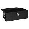 vidaXL Storage Box Black 90x47x33.5 cm Aluminium