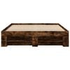vidaXL Bed Frame without Mattress Smoked Oak 135x190 cm Double Engineered Wood