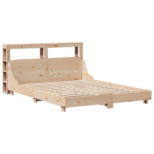 vidaXL Bed Frame without Mattress 140x190 cm Solid Wood Pine