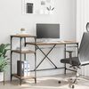 vidaXL Desk Artisan Oak 135 x 50 x 90 cm Engineered Wood