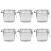 vidaXL Storage Jars with Clip Closure 6 pcs 340 ml