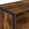 vidaXL Side Cabinet Smoke Oak 96.5 x 30 x 75 cm Engineered Wood
