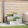 vidaXL Garden Planter Silver 100 x 100 x 60 cm Stainless steel