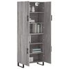 vidaXL Highboard Grey Sonoma 69.5x34x180 cm Engineered Wood