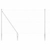 vidaXL Outdoor Euro Fence with Spikes 10 x 1.5 m Galvanised Steel Mesh