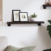 vidaXL Wall Shelf Dark Brown 60x10x4 cm Treated Solid Wood Oak