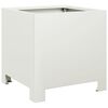 vidaXL Garden Planter White 30x30x30 cm Steel