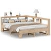 vidaXL Bookcase Bed without Mattress 160x200cm Solid Wood Pine