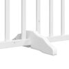 vidaXL Dog Gate with Door Foldable 8 Panels White 640 cm Poplar Wood
