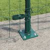 vidaXL Fence with Post Green 1 x 25 m Steel