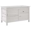 vidaXL Garden Storage Box White 99x49,5x58,5 cm Solid Wood Fir
