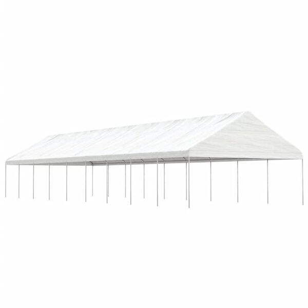 vidaXL Gazebo with Roof White 20.07x5.88x3.75 m Polyethylene