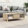 vidaXL Coffee Table Sonoma Oak 103.5 x 60 x 35 cm Engineered Wood