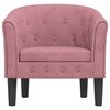 vidaXL Tub Chair Pink Velvet