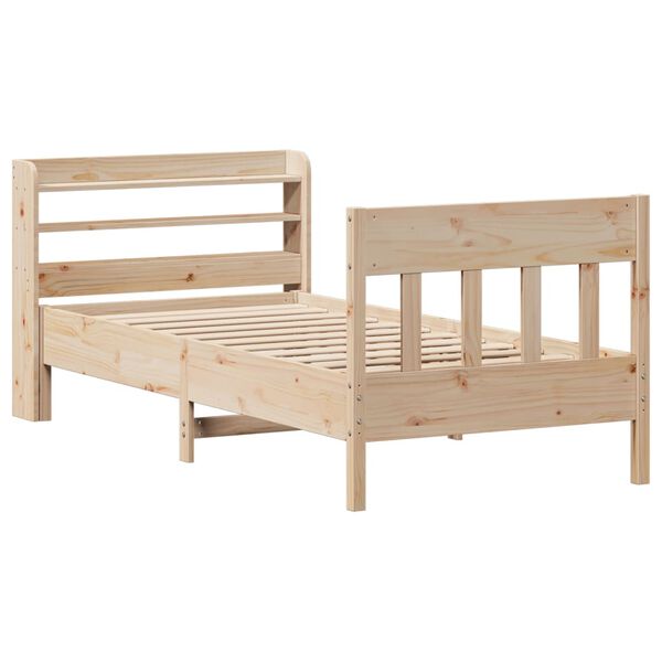 vidaXL Bed Frame without Mattress 90x200 cm Solid Wood Pine