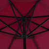 vidaXL Garden Parasol with Portable Base Red