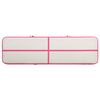 vidaXL Inflatable Gymnastics Mat with Pump 700x100x15 cm PVC Pink