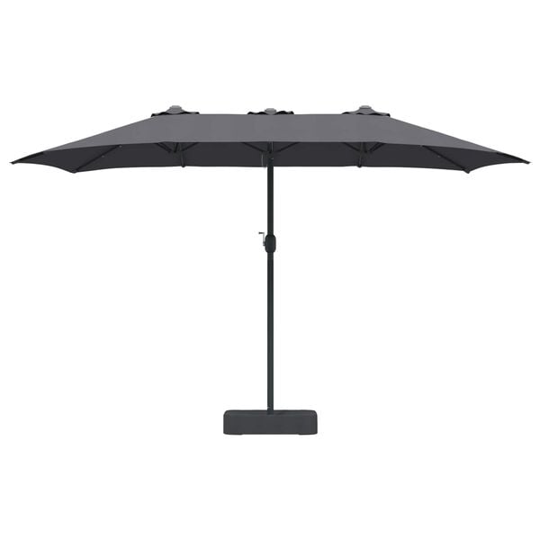 vidaXL Garden Parasol Anthracite 385 x 209 x 244 cm Polyester