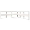 vidaXL Bookcase Bed without Mattress White 180x200 cm Solid Wood Pine