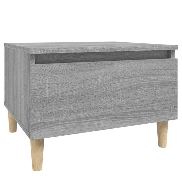 vidaXL Side Table Grey Sonoma 50x46x35 cm Engineered Wood