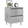 vidaXL Bedside Cabinet Concrete Grey 40x35x50 cm Engineered Wood