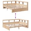 vidaXL Bookcase Bed without Mattress 150x200 cm Solid Wood Pine