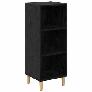 vidaXL Sideboard Black Oak 34.5 x 32.5 x 90 cm Engineered Wood
