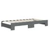 vidaXL Daybed with Trundle without Mattress Dark Grey 90x190 cm Single