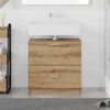 vidaXL Bathroom Cabinet Artisan Oak 59 x 37 x 59 cm Engineered wood