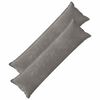 vidaXL Cushion Cover 2 pcs HOUTEN Dark Grey 40 x 145 cm