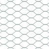 vidaXL Hexagon Fence Green 1.4 x 100 m Steel