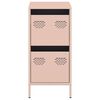 vidaXL Sideboard Pink 35x39x73.5 cm Cold-rolled Steel