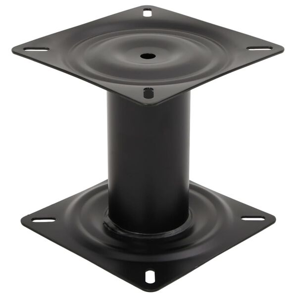 vidaXL Boat Seat Pedestal Black 18 cm Steel