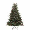vidaXL Artificial Christmas Tree with 300 LEDs with Stand Green 210 cm