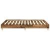vidaXL Bed Frame No Mattress Old Wood 140x200 cm Engineered Wood