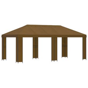 vidaXL Garden Gazebo 6 x 3 m Taupe Polyester and Steel 190