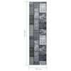 vidaXL Runner Rug BCF Grey with Block Pattern 60x300 cm