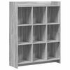 vidaXL Bookcase Grey Sonoma 87.5 x 30 x 111 cm Engineered Wood