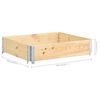 vidaXL Pallet Collar 100x100 cm Solid Pine Wood