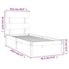 vidaXL Bed Frame without Mattress 90x190 cm Single Solid Wood