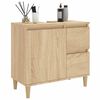 vidaXL Bathroom Cabinet Sonoma Oak 65x33x60 cm Engineered Wood