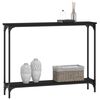 vidaXL Console Table Black 100x22.5x75 cm Engineered Wood