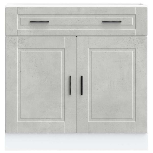 vidaXL Kitchen Base Cabinet&nbsp;Porto Concrete Grey Engineered Wood