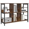 vidaXL Bookshelf Smoked Oak 102 x 32 x 72.5 cm Engineered Wood