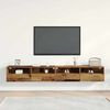vidaXL TV Wall Cabinet 2 pcs Old Wood 100 x 30 x 30 cm Engineered Wood
